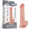 Телесный фаллоимитатор 8 Sliding Skin Dual Layer Dong - 20,8 см.