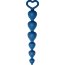 Синяя анальная цепочка Heart Ray - 17,5 см.  Цена 1 011 руб. - Синяя анальная цепочка Heart Ray - 17,5 см.