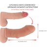 Насадка на фаллос с имитацией пирсинга - 14,7 см.