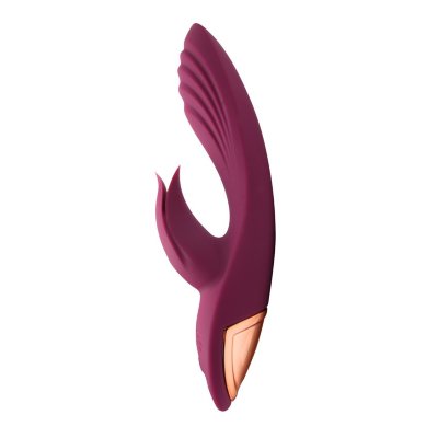 Сливовый вибратор-кролик 5’’ Silicone Kissing - 20,2 см. Длина: 20.2 см. Диаметр: 4.5 см. Оригинальный вибромассажёр с разнообразными режимами вибрации (10 на выбор) и сенсорным переключением скоростей подарит множество невероятных оргазмов. Эргономичная форма секс-игрушки способствует комфортному введению и использованию. Изогнутый ствол позволяет воздействовать на точку G. Специальный отросток с нежными лепестками предназначен для стимуляции клитора. Во время работы вибрация ощущается по всей поверхности гаджета. Интимный аксессуар имеет приятную на ощупь бархатистую поверхность. Прост в использовании и уходе. Страна: Китай. Материал: силикон. Батарейки: встроенный аккумулятор.