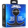 Черная анальная пробка с утяжелением Premium Silicone 3.9 Weighted Round Plug - 9,9 см.
