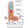 Телесный вибратор-реалистик NEOSKINUM - 22 см.
