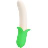 Силиконовый вибратор Banana Knight - 19,5 см.