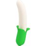 Силиконовый вибратор Banana Knight - 19,5 см.