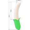 Силиконовый вибратор Banana Knight - 19,5 см.