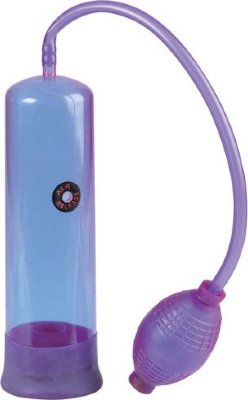 Фиолетовая вакуумная помпа E-Z Pump  Цена 3 831 руб. Эта фиолетовая помпа способна подарить вашему члену твёрдость, а вам – порцию удовольствия! И для этого надо лишь преодолеть препятствие в виде уплотнителя, полностью погрузить пенис в колбу и начать откачивать воздух при помощи груши. В условиях вакуума кровь быстро прильёт к предмету вашей гордости, усилив сексуальное напряжение до максимума. Длина колбы 20 см, диаметр 6 см. Страна: США. Материал: пластик.