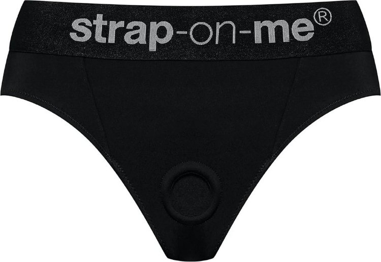 Черные трусики для насадок Heroine Lingerie Harness - size L