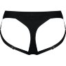Черные трусики для насадок Heroine Lingerie Harness - size L