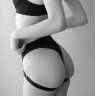 Черные трусики для насадок Heroine Lingerie Harness - size L