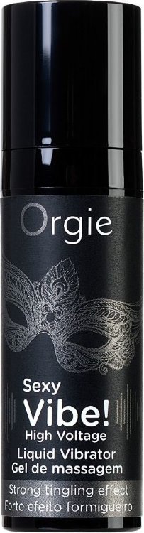 Гель для массажа ORGIE Sexy Vibe High Voltage с эффектом вибрации - 15 мл.