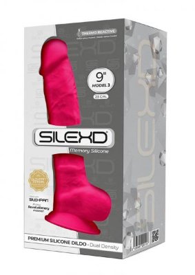 Розовый фаллоимитатор SILEXD Model 3 - 23 см. Длина: 23 см. Диаметр: 4.5 см. Фаллоимитатор SILEXD предлагает ряд уникальных характеристик в сфере реалистичных игрушек. Это экстрамягкие силиконовые фаллоимитаторы с наполнением SILEXPAN двойной плотности. Жесткий стержень внутри и подвижный внешний слой сделает реалистичным не только вид игрушки, но и ощущения от ее использования. Революционная запатентованная формула материала SILEXPAN, используемого для наполнения наших продуктов, обеспечивает лучшую плотность и большую гибкость. Этот платиновый силикон не содержит фталатов, латекса, безопасен для тела, гипоаллергенен и непористый, что делает его легким в уходе и более долговечным. Также ваш новый секретный друг реагирует на температуру. При нагревании становится более мягким, а при охлаждении твердым. Для нагрева достаточно 30 секунд в микроволновой печи или 2 минут в горячей воде. Для охлаждения его можно положить в морозилку без ограничений по времени. Фаллоимитатор оснащен присоской на основании и подходит для использования без рук и со страпон-системой. Страна: Испания. Материал: силикон.