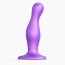 Фиолетовая насадка Strap-On-Me Dildo Plug Curvy size M - Фиолетовая насадка Strap-On-Me Dildo Plug Curvy size M