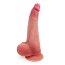 Телесный реалистичный фаллоимитатор с присоской - 30 см. - Телесный реалистичный фаллоимитатор с присоской - 30 см.