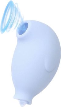 Голубой перезаряжаемый вакуумный стимулятор Penguin