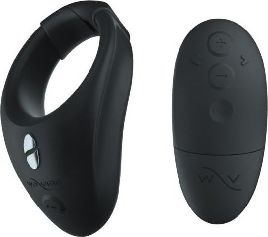 Черное эрекционное кольцо для ношения We-Vibe Bond