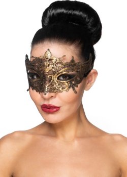 Золотистая карнавальная маска Каф