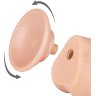 Телесный фаллоимитатор 8.5 Sliding Skin Dual Layer Dong - 20 см.