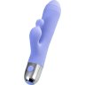 Сиреневый вибратор с клиторальной стимуляцией Crocus - 17,5 см.