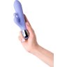 Сиреневый вибратор с клиторальной стимуляцией Crocus - 17,5 см.