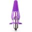 Фиолетовая анальная пробка с вибрацией - 8,5 см.  Цена 1 587 руб. - Фиолетовая анальная пробка с вибрацией - 8,5 см.