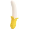 Силиконовый вибратор Banana Geek - 19,5 см.