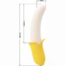 Силиконовый вибратор Banana Geek - 19,5 см.