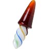 Коническая стеклянная анальная втулка Sexus Glass - 16 см.