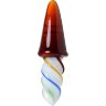 Коническая стеклянная анальная втулка Sexus Glass - 16 см.