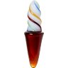 Коническая стеклянная анальная втулка Sexus Glass - 16 см.
