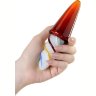 Коническая стеклянная анальная втулка Sexus Glass - 16 см.