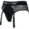 Черные трусики для насадок Diva Lingerie Harness - size S