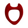 Красное эрекционное кольцо Toro L