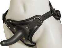 Женский страпон с вагинальной пробкой Woman Strap - 12 см.