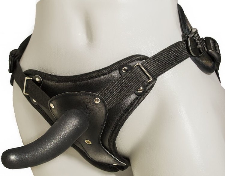 Женский страпон с вагинальной пробкой Woman Strap - 12 см.