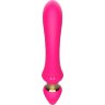 Розовый изогнутый вибромассажер Moon Vibrator - 21,1 см.