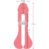 Телесная насадка-мастурбатор 2-in-1 Extension Masturbator - 21 см.