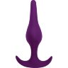 Фиолетовая анальная пробка Smooth - 12,5 см.