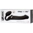 Черный безремневой вибрострапон Vibrating Bendable Strap-On - size L - Черный безремневой вибрострапон Vibrating Bendable Strap-On - size L
