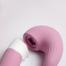Розовый вибростимулятор зоны G 2-в-1