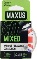 Презервативы в пластиковом кейсе MAXUS AIR Mixed - 3 шт.