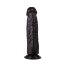 Упругий чёрный фаллоимитатор на подошве-присоске - 18,8 см.  Цена 1 540 руб. - Упругий чёрный фаллоимитатор на подошве-присоске - 18,8 см.