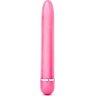 Розовый тонкий классический вибратор Slimline Vibe - 17,8 см.