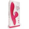 Розовый вибратор-кролик с вакуумной стимуляцией 5’’ Silicone Suction Kiss - 20,3 см.
