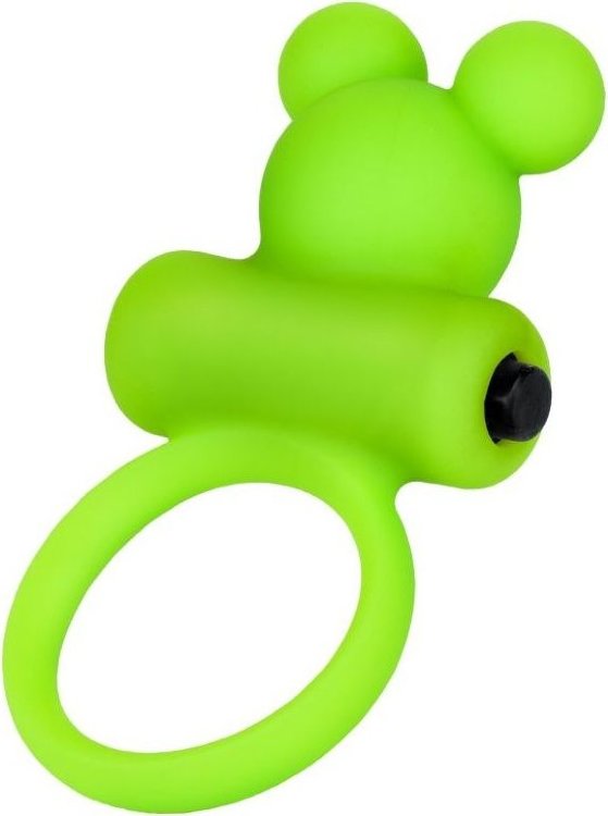 Зеленое виброкольцо на пенис A-Toys