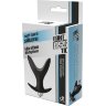 Черная анальная пробка Vibrating Anal Anchor Plug - 10 см.
