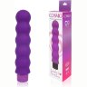 Фиолетовый силиконовый вибратор-елочка Cosmo - 15 см.