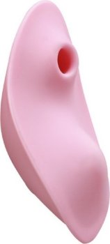 Розовый клиторальный вибратор в трусики с вакуум-волновой стимуляцией