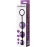 Фиолетово-черные тройные вагинальные шарики TOYFA A-toys