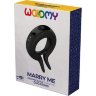 Черное эрекционное кольцо Marry Me Rechargeable Vibrating Cockring