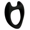 Черное эрекционное кольцо с рожками Wooomy Toro M